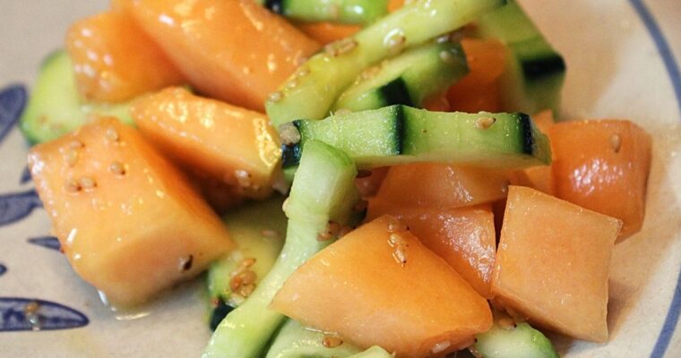 Melon Salad with Sesame Dressing