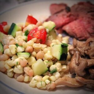 Corn Succotash Salad plate